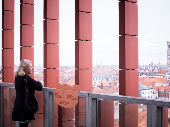 Panoramisch zicht op Brugge